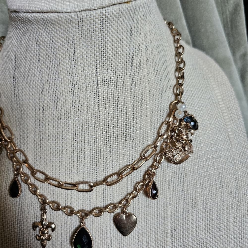 Chunky Gold Statement Necklace - image 4